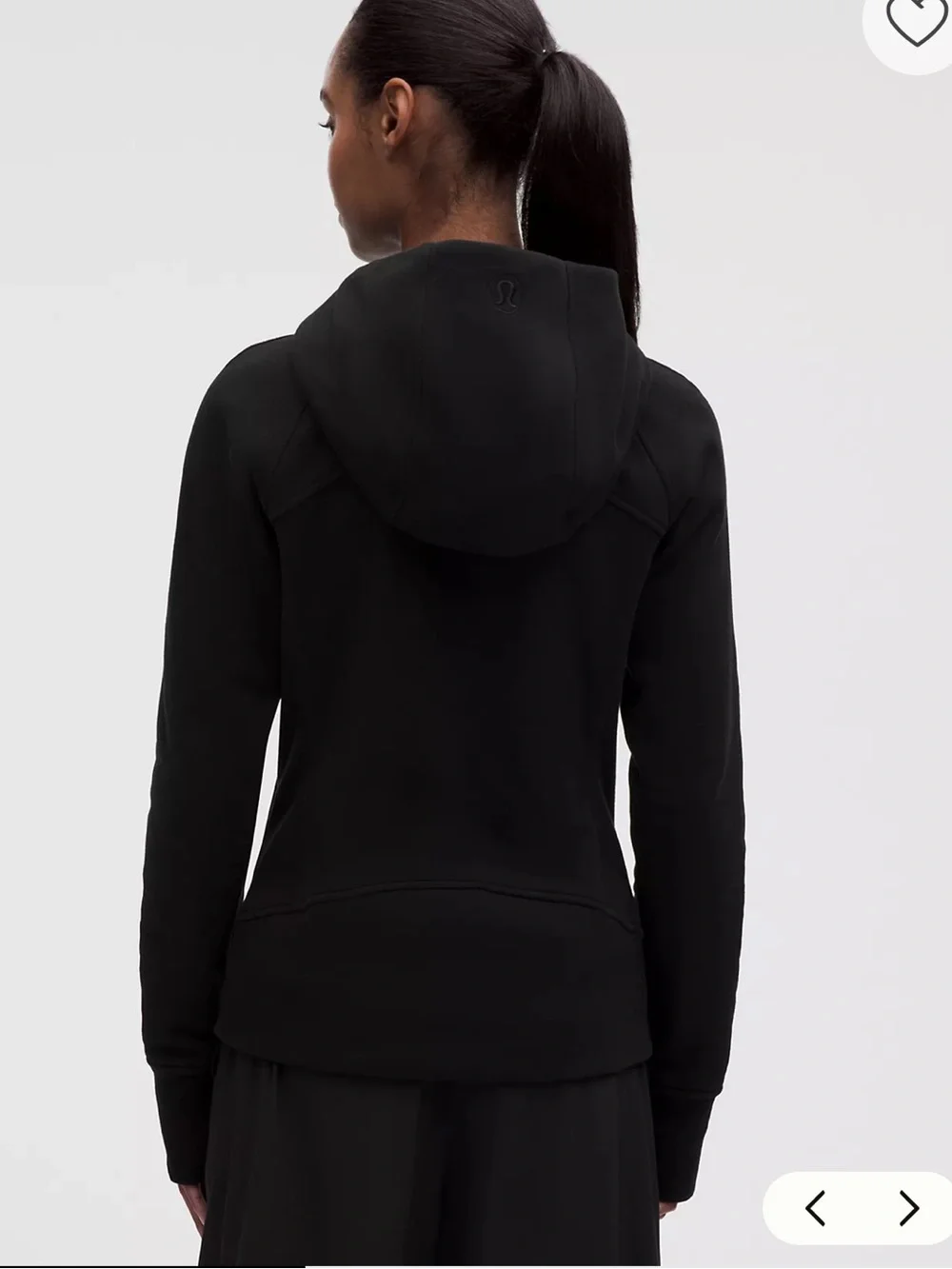 Lululemon Scuba Full-Zip Hoodie size 20 black
